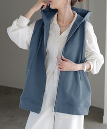 HUG.U（ハグユー）の「ダブルジップスウェットジレ（ベスト）」