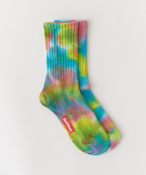 Healthknit(ヘルスニット)の「Healthknit/ヘルスニット タイダイ 靴下 2026新作 再入荷(ソックス/靴下・メンズ・ブルー/オレンジ・25-27/23-25)」の14枚目の写真