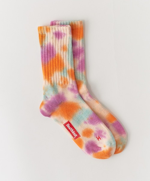 Healthknit(ヘルスニット)の「Healthknit/ヘルスニット タイダイ 靴下 2026新作 再入荷(ソックス/靴下・メンズ・ブルー/オレンジ・25-27/23-25)」の15枚目の写真