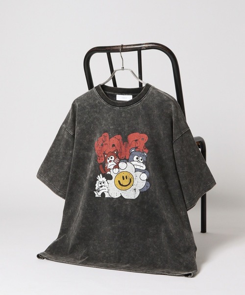 RAGEBLUE(レイジブルー)の「【RAKIZ・マチダタケル】イラストレーターコラボTシャツ(Tシャツ/カットソー・メンズ・ダークグレー/ホワイト/その他19/オフホワイト・LARGE/MEDIUM)」の4枚目の写真