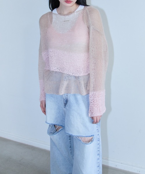 セール】【ZOZO限定】slash loose denim pants（デニムパンツ）｜HONEY  