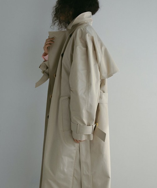 ETRE TOKYO(エトレトウキョウ)の「シャンブレーツイルトレンチコート(トレンチコート・レディース・ブラック/ベージュ・M/S)」の8枚目の写真