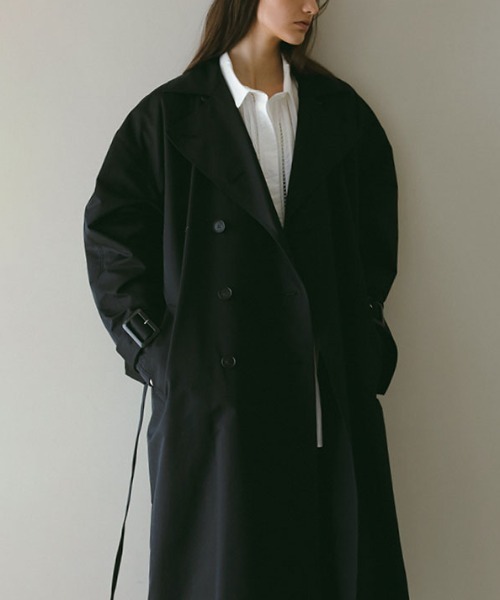 ETRE TOKYO(エトレトウキョウ)の「シャンブレーツイルトレンチコート(トレンチコート・レディース・ブラック/ベージュ・M/S)」の9枚目の写真