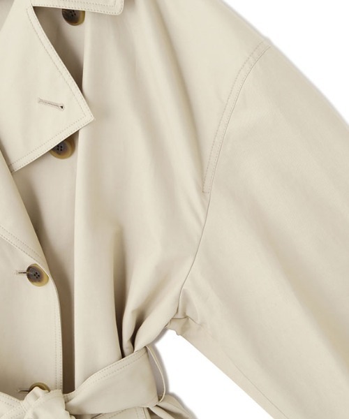 ETRE TOKYO(エトレトウキョウ)の「シャンブレーツイルトレンチコート(トレンチコート・レディース・ブラック/ベージュ・M/S)」の20枚目の写真
