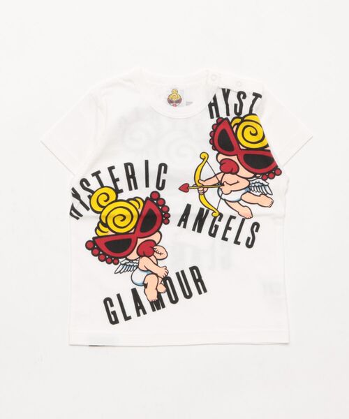 HYSTERIC MINI（ヒステリックミニ）の「MY FIRST HYSTERIC　ANGEL MINI 半袖Tシャツ（Tシャツ/カットソー・キッズ・ホワイト/ブラック/レッド・90/80）」の2枚目の写真