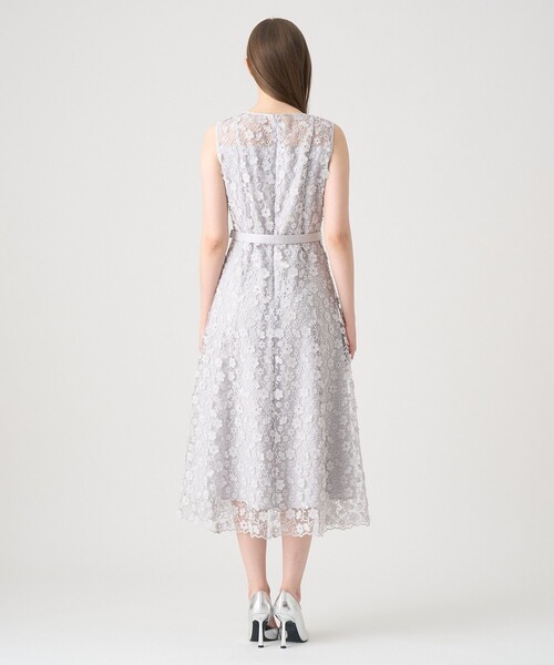 極美品　ANAYI 花柄フリンジフラワーチュールワンピース フリンジフラワーチュール ワンピース | ANAYI/アナイ | 三越