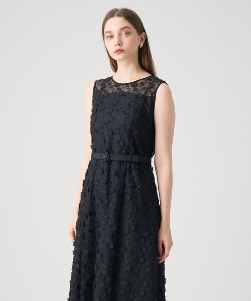 極美品　ANAYI 花柄フリンジフラワーチュールワンピース フリンジフラワーチュール ワンピース | ANAYI/アナイ | 三越