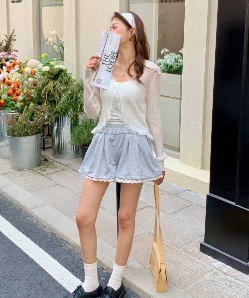 VIBGYOR（ヴィブジョー）の「【LAMPOON】スエットショートパンツ（その他パンツ・レディース・グレー・MEDIUM/LARGE）」の2枚目の写真