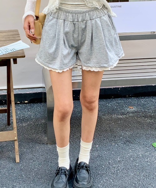 VIBGYOR（ヴィブジョー）の「【LAMPOON】スエットショートパンツ（その他パンツ・レディース・グレー・MEDIUM/LARGE）」の4枚目の写真