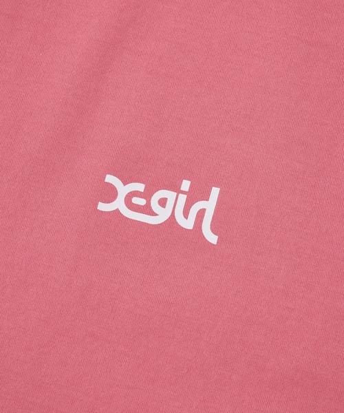 X-girl（エックスガール）の「MILLS LOGO S/S TEE（Tシャツ/カットソー・レディース・ブラック/ホワイト/ピンク・S/M/L）」の8枚目の写真