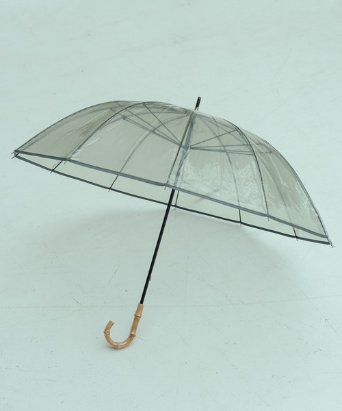 LAKOLE（ラコレ）の「バンブービニール長傘 / 319620（長傘・レディース・オレンジ/グレー/ブルー・FREE）」の2枚目の写真