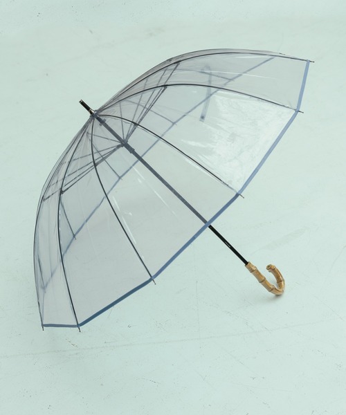 LAKOLE（ラコレ）の「バンブービニール長傘 / 319620（長傘・レディース・オレンジ/グレー/ブルー・FREE）」の3枚目の写真