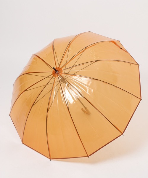 LAKOLE（ラコレ）の「バンブービニール長傘 / 319620（長傘・レディース・オレンジ/グレー/ブルー・FREE）」の4枚目の写真