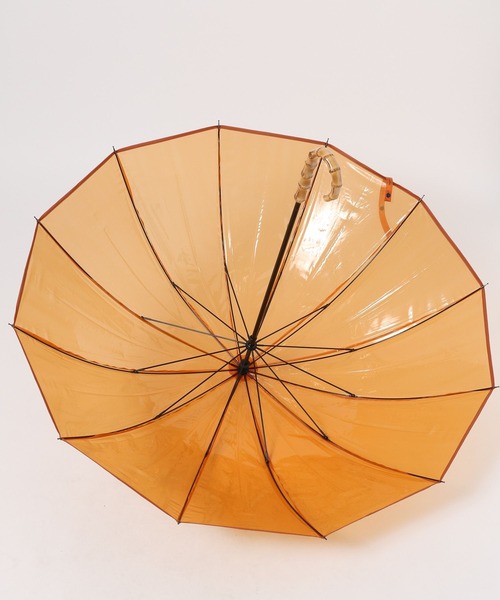 LAKOLE（ラコレ）の「バンブービニール長傘 / 319620（長傘・レディース・オレンジ/グレー/ブルー・FREE）」の5枚目の写真