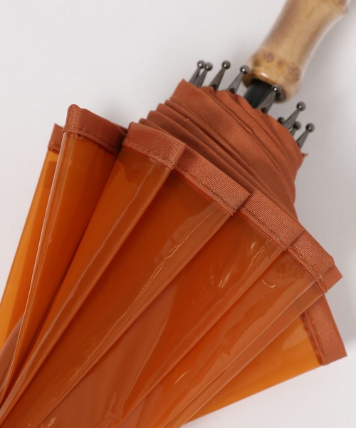 LAKOLE（ラコレ）の「バンブービニール長傘 / 319620（長傘・レディース・オレンジ/グレー/ブルー・FREE）」の13枚目の写真