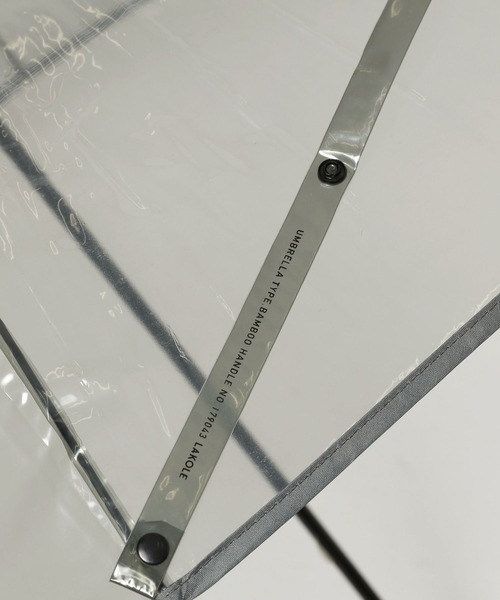 LAKOLE（ラコレ）の「バンブービニール長傘 / 319620（長傘・レディース・オレンジ/グレー/ブルー・FREE）」の14枚目の写真