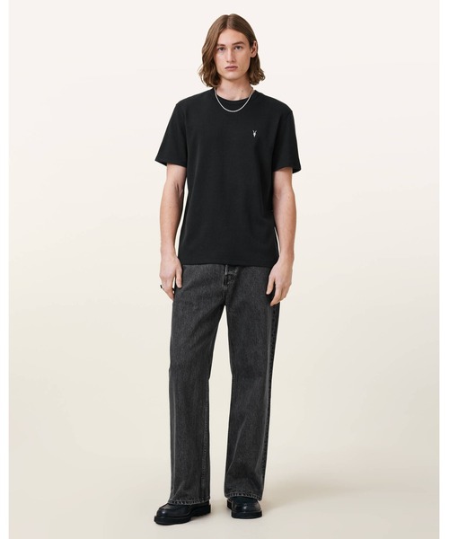 ALLSAINTS(オールセインツ)の「ELLIS WAFFLE TEXTURE CREW NECK T-SHIRT | ELLIS ワッフル テクスチャー クルー ネック Tシャツ(Tシャツ/カットソー・メンズ・ブラック・XS/S/M/L)」の5枚目の写真
