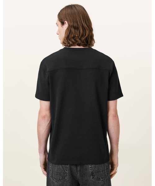ALLSAINTS(オールセインツ)の「ELLIS WAFFLE TEXTURE CREW NECK T-SHIRT | ELLIS ワッフル テクスチャー クルー ネック Tシャツ(Tシャツ/カットソー・メンズ・ブラック・XS/S/M/L)」の6枚目の写真
