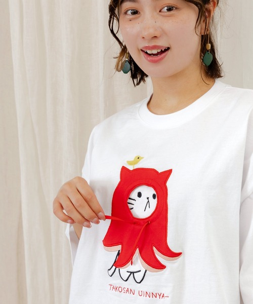 最高品質の 352101：ウインニャーアップリケTシャツ（Tシャツ/カットソー トップス