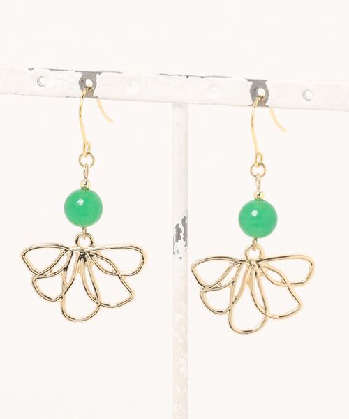 VIBGYOR(ヴィブジョー)の「【fuwari】天然石 サージカルステンレス ピアス(MA)(ピアス(両耳用)・レディース・B/A/C・FREE)」の2枚目の写真