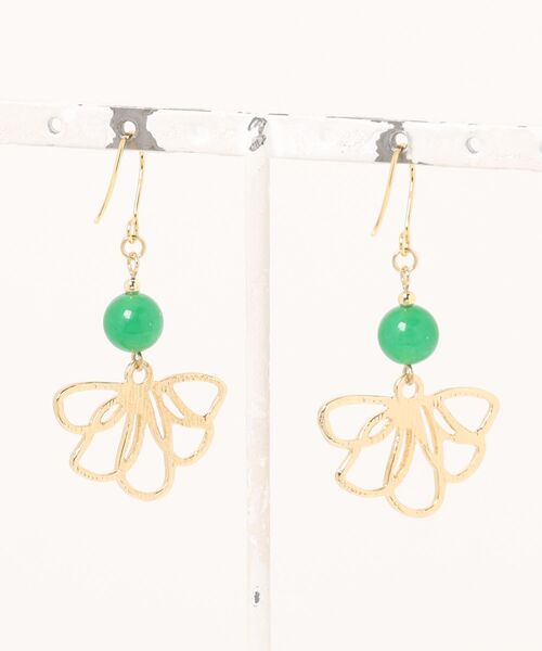 VIBGYOR(ヴィブジョー)の「【fuwari】天然石 サージカルステンレス ピアス(MA)(ピアス(両耳用)・レディース・B/A/C・FREE)」の4枚目の写真