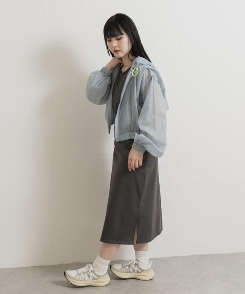 THE GOODLAND MARKET（ザグッドランドマーケット）の「cwtch　2WAY SHEER BLOUSON（ブルゾン・レディース・ピンク/ライトグレー/ライトブルー・FREE）」の10枚目の写真