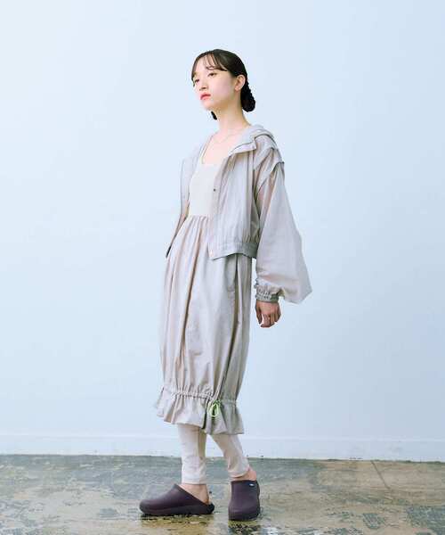 THE GOODLAND MARKET(ザグッドランドマーケット)の「cwtch 2WAY SHEER BLOUSON(ブルゾン・レディース・ピンク/ライトグレー/ライトブルー・FREE)」の16枚目の写真