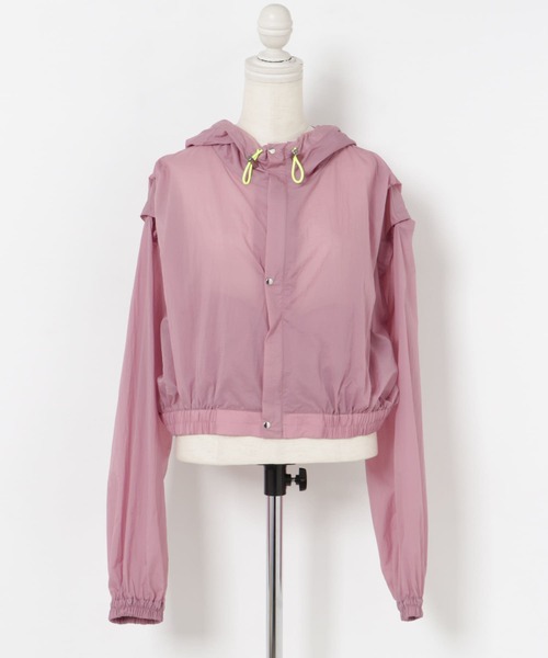 THE GOODLAND MARKET(ザグッドランドマーケット)の「cwtch 2WAY SHEER BLOUSON(ブルゾン・レディース・ピンク/ライトグレー/ライトブルー・FREE)」の19枚目の写真