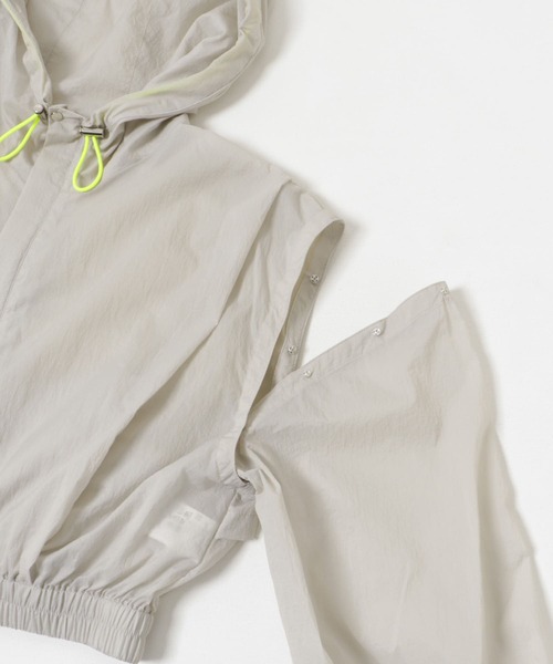 THE GOODLAND MARKET(ザグッドランドマーケット)の「cwtch 2WAY SHEER BLOUSON(ブルゾン・レディース・ピンク/ライトグレー/ライトブルー・FREE)」の12枚目の写真