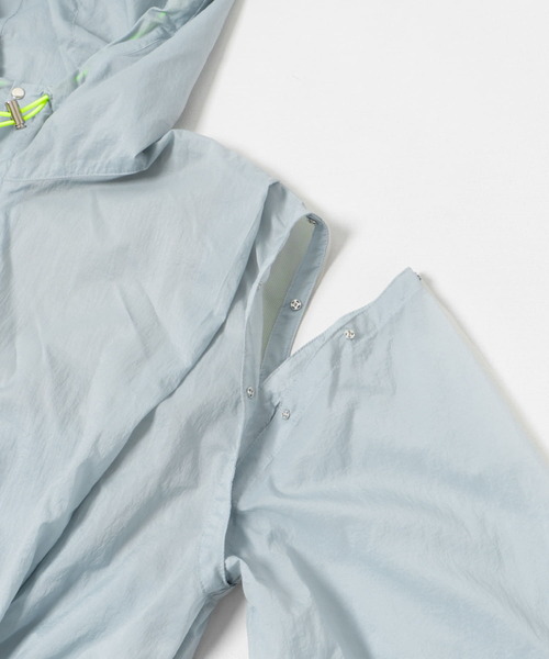 THE GOODLAND MARKET(ザグッドランドマーケット)の「cwtch 2WAY SHEER BLOUSON(ブルゾン・レディース・ピンク/ライトグレー/ライトブルー・FREE)」の7枚目の写真