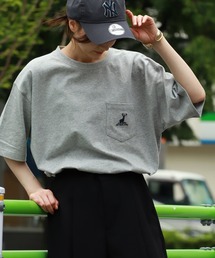 【CAPTAIN STAG/キャプテンスタッグ】ワンポイント刺繍ロゴ ポケット付き 半袖Tシャツ