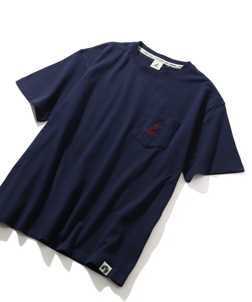 CAPTAIN STAG（キャプテンスタッグ）の「【CAPTAIN STAG/キャプテンスタッグ】ワンポイント刺繍ロゴ ポケット付き 半袖Ｔシャツ（Tシャツ/カットソー・メンズ・杢グレー/グリーン/ブルー/オフホワイト/ネイビー/ブラック・LL/L/M）」の16枚目の写真