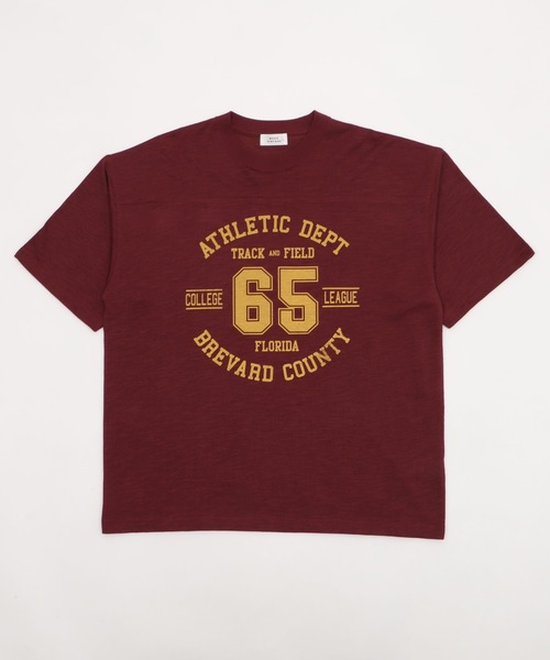 WEGO(ウィゴー)の「WEGO/【25年春夏新作】ナンバリングフットボールT(Tシャツ/カットソー・メンズ・ワイン/スミクロ・MEDIUM/LARGE)」の17枚目の写真