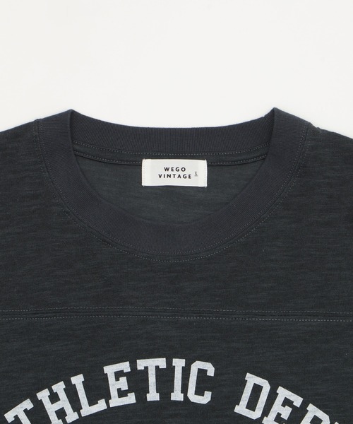 WEGO(ウィゴー)の「WEGO/【25年春夏新作】ナンバリングフットボールT(Tシャツ/カットソー・メンズ・ワイン/スミクロ・MEDIUM/LARGE)」の14枚目の写真