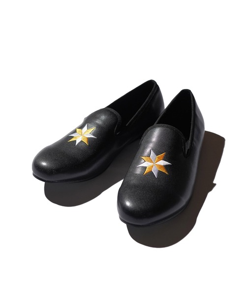 THRIFTY LOOK（スリフティールック）の「THRIFTY LOOK / スリフティールック "VALERO STAR" OPERA SHOES バレロスター 星 刺しゅう ナバホ オペラシューズ（バレエシューズ・メンズ・ブラック系その他/ブラック・6/9/10/5）」の7枚目の写真
