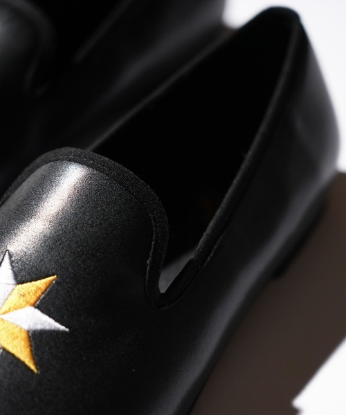 THRIFTY LOOK（スリフティールック）の「THRIFTY LOOK / スリフティールック "VALERO STAR" OPERA SHOES バレロスター 星 刺しゅう ナバホ オペラシューズ（バレエシューズ・メンズ・ブラック系その他/ブラック・6/9/10/5）」の9枚目の写真
