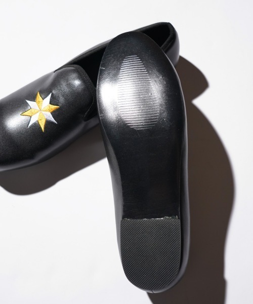 THRIFTY LOOK（スリフティールック）の「THRIFTY LOOK / スリフティールック "VALERO STAR" OPERA SHOES バレロスター 星 刺しゅう ナバホ オペラシューズ（バレエシューズ・メンズ・ブラック系その他/ブラック・6/9/10/5）」の12枚目の写真
