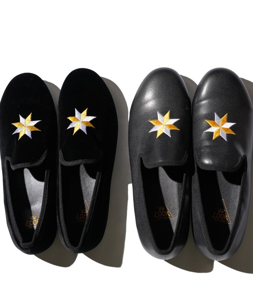 THRIFTY LOOK（スリフティールック）の「THRIFTY LOOK / スリフティールック "VALERO STAR" OPERA SHOES バレロスター 星 刺しゅう ナバホ オペラシューズ（バレエシューズ・メンズ・ブラック系その他/ブラック・6/9/10/5）」の19枚目の写真
