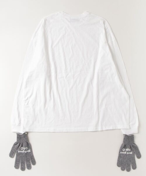 bodysong.（ボディソング）の「BODYSONG./ボディソング/TEE/TRIPLE WITH GLOVES /REFLECTIVE（Tシャツ/カットソー・メンズ・ホワイト・F）」の7枚目の写真