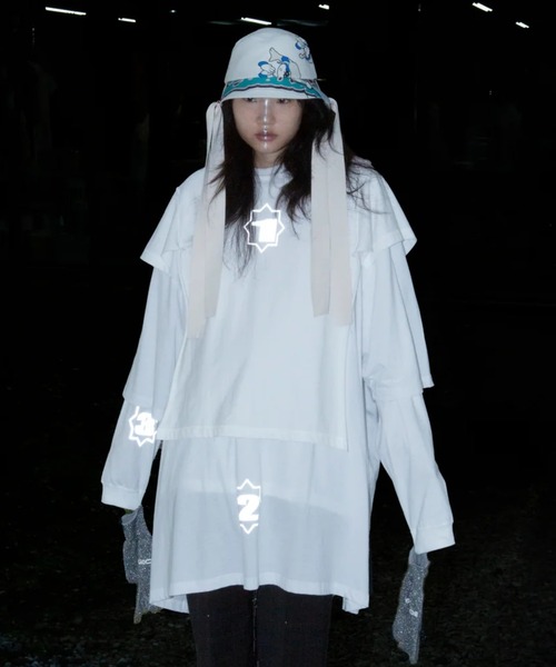 bodysong.（ボディソング）の「BODYSONG./ボディソング/TEE/TRIPLE WITH GLOVES /REFLECTIVE（Tシャツ/カットソー・メンズ・ホワイト・F）」の13枚目の写真