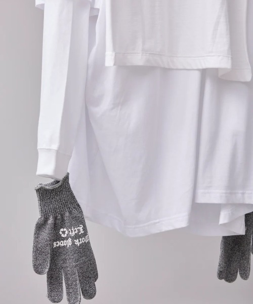 bodysong.（ボディソング）の「BODYSONG./ボディソング/TEE/TRIPLE WITH GLOVES /REFLECTIVE（Tシャツ/カットソー・メンズ・ホワイト・F）」の16枚目の写真