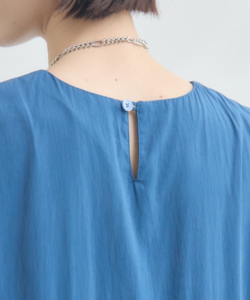 Paradise Picnic（パラダイスピクニック）の「Dignite Collier ギャザーフレアワンピース（ワンピース・レディース・ブラック/ブルー・FREE）」の15枚目の写真