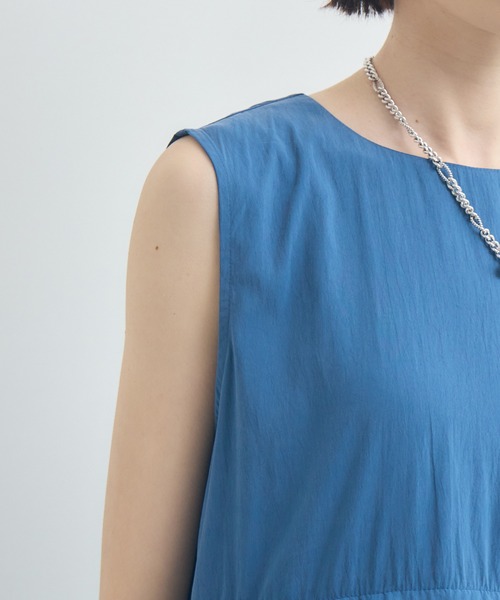 Paradise Picnic（パラダイスピクニック）の「Dignite Collier ギャザーフレアワンピース（ワンピース・レディース・ブラック/ブルー・FREE）」の13枚目の写真