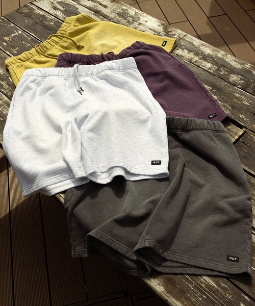 HUF(ハフ)の「CLASSIC FLEECE SHORT(スウェットパンツ・メンズ・パープル系その他/イエロー系その他/アッシュグレー/ブラック・S/M/L/XL)」の5枚目の写真