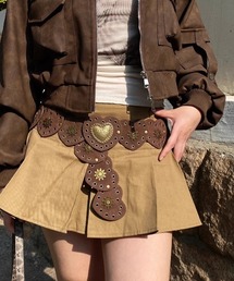 【LAMPOON】ハートコンチョベルト