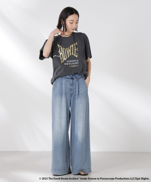 GOOD ROCK SPEED(グッドロックスピード)の「GOOD ROCK SPEED/DAVID BOWIE Tシャツ(Tシャツ/カットソー・レディース・チャコール・FREE)」の8枚目の写真