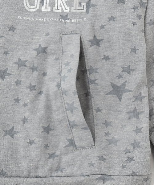 by LOVEiT（バイラビット）の「オパールフーディ（パーカー・キッズ・オフホワイト/グレー/サックスブルー・130cm/150cm/160cm/120cm/140cm）」の8枚目の写真