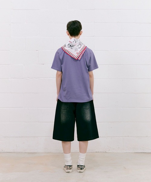 87mm(87mm)の「【UNISEX】Mmlg/サマータイムT(Tシャツ/カットソー・レディース・ホワイト/パープル/ブラック・SMALL/MEDIUM/LARGE)」の5枚目の写真