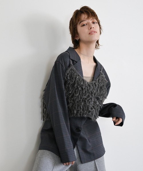 ウールミックスニットビスチェ（ベスト）｜select MOCA（セレクトモカ