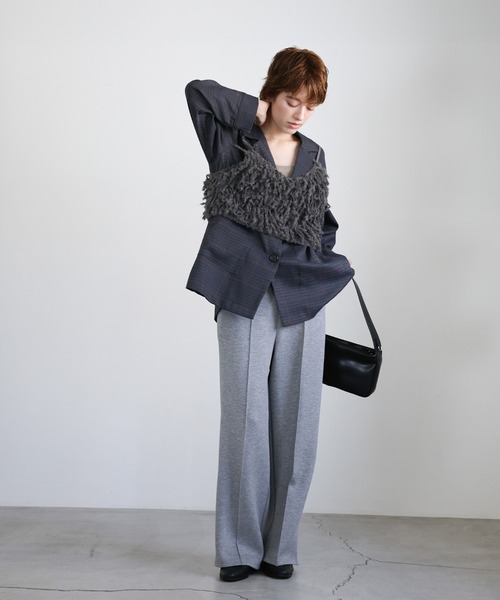 select MOCA（セレクトモカ）の「ウールミックスニットビスチェ（ベスト・レディース・アイボリー/ブラック/チャコールグレー・FREE）」の16枚目の写真